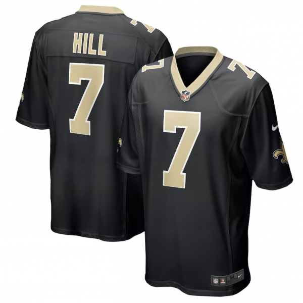 Men's New Orleans Saints Taysom Hill Nike Black Game Jersey