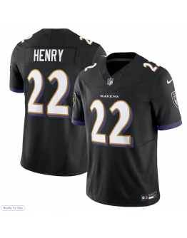 Men's Baltimore Ravens Derrick Henry Nike Black Limited Jersey