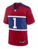 Men's New York Giants Malik Nabers Nike Century Red Alternate Game Jersey
