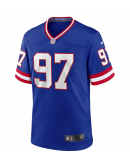 Men's New York Giants Dexter Lawrence II Nike Royal Classic Game Player Jersey