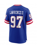 Men's New York Giants Dexter Lawrence II Nike Royal Classic Game Player Jersey