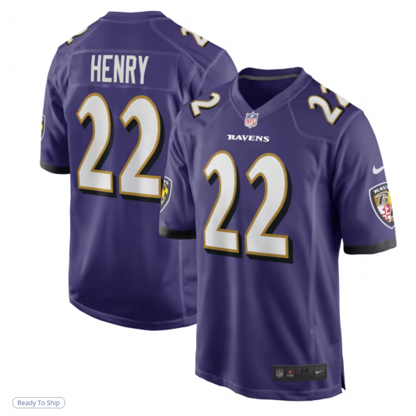Men's Baltimore Ravens Derrick Henry Nike Purple Game Player Jersey