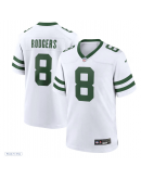 Men's New York Jets Aaron Rodgers Nike Legacy White Game Jersey