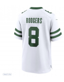 Men's New York Jets Aaron Rodgers Nike Legacy White Game Jersey