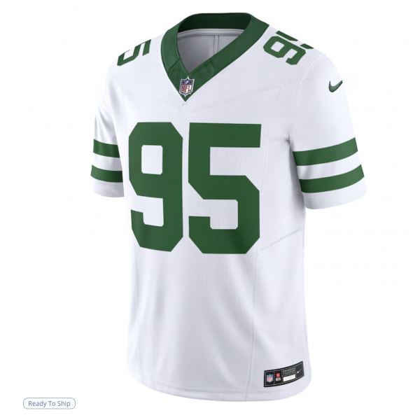 Men's New York Jets Quinnen Williams Nike Legacy White Limited Jersey