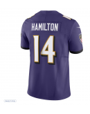 Men's Baltimore Ravens Kyle Hamilton Nike Purple Limited Jersey
