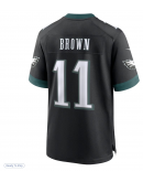 Men's Philadelphia Eagles A.J. Brown Nike Black Alternate Game Jersey