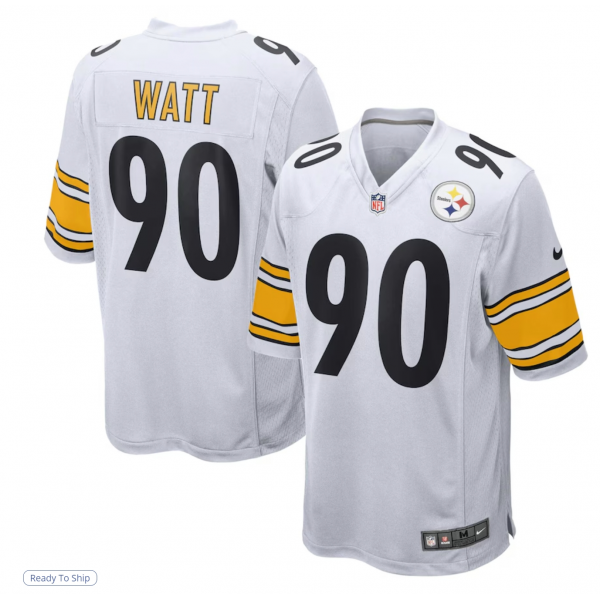 Men's Pittsburgh Steelers T.J. Watt Nike White Game Jersey Men's Pittsburgh Steelers T.J. Watt Nike White Game Jersey