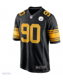 Men's Pittsburgh Steelers T.J. Watt Nike Black Alternate Game Jersey
