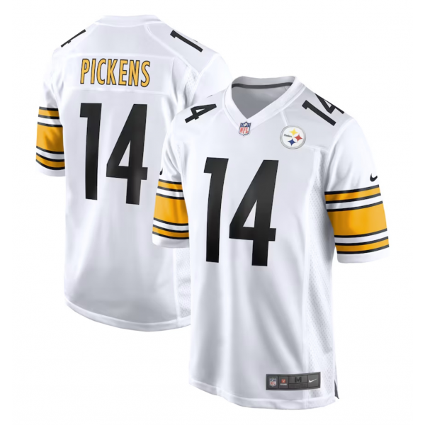 Men's Pittsburgh Steelers George Pickens Nike White Game Player Jersey