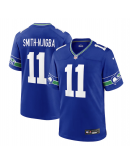 Men's Seattle Seahawks Jaxon Smith-Njigba Nike Royal Throwback Player Game Jersey