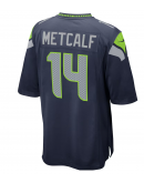 Men's Seattle Seahawks DK Metcalf Nike College Navy Game Jersey
