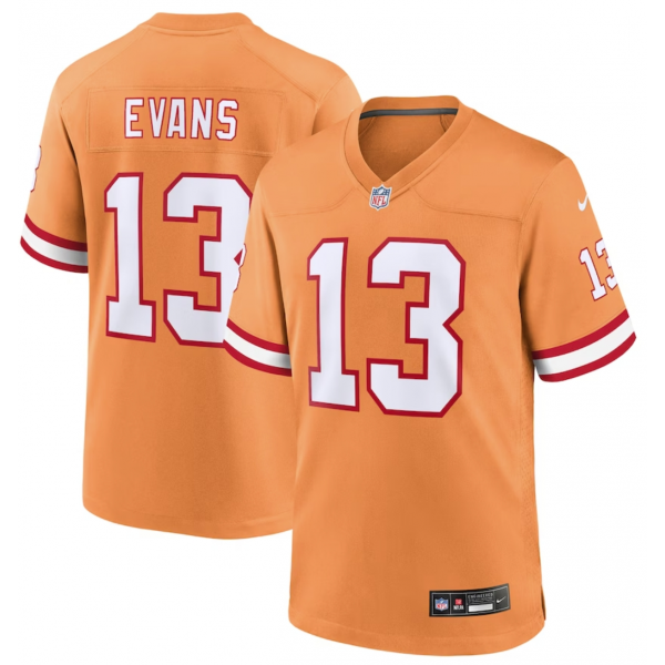 Men's Tampa Bay Buccaneers Mike Evans Nike Orange Throwback Game Jersey