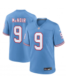 Men's Tennessee Titans Steve McNair Nike Light Blue Oilers Throwback Retired Player Game Jersey