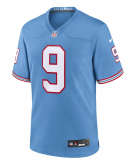 Men's Tennessee Titans Steve McNair Nike Light Blue Oilers Throwback Retired Player Game Jersey