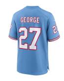 Men's Tennessee Titans Eddie George Nike Light Blue Oilers Throwback Retired Player Game Jersey