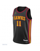 Youth Atlanta Hawks Trae Young Jordan Brand Black Swingman Jersey - Statement Edition