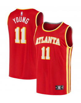 Youth Atlanta Hawks Trae Young Fanatics Red Fast Break Player Jersey - Icon Edition