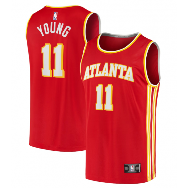 Youth Atlanta Hawks Trae Young Fanatics Red Fast Break Player Jersey - Icon Edition