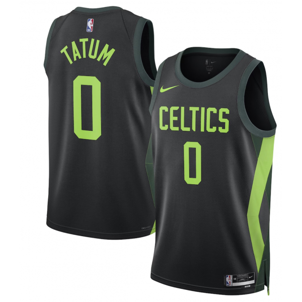 Unisex Boston Celtics Jayson Tatum Nike Black 2024/25 Swingman Player Jersey - City Edition