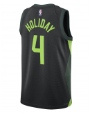 Unisex Boston Celtics Jrue Holiday Nike Black 2024/25 Swingman Player Jersey - City Edition