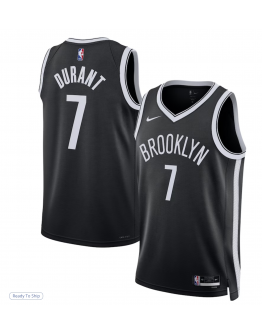 Unisex Brooklyn Nets Kevin Durant Nike Black Swingman Jersey - Icon Edition