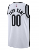 Unisex Brooklyn Nets Nike White Swingman Custom Jersey - Association Edition