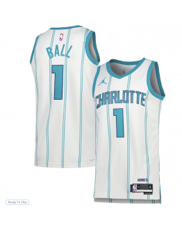 Unisex Charlotte Hornets LaMelo Ball Jordan Brand White Swingman Jersey - Association Edition
