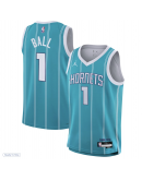 Youth Charlotte Hornets LaMelo Ball Nike Teal Swingman Jersey - Icon Edition