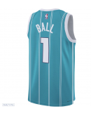 Youth Charlotte Hornets LaMelo Ball Nike Teal Swingman Jersey - Icon Edition
