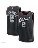 Men's Detroit Pistons Cade Cunningham Fanatics Black Fast Break Jersey - City Edition
