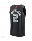 Men's Detroit Pistons Cade Cunningham Fanatics Black Fast Break Jersey - City Edition