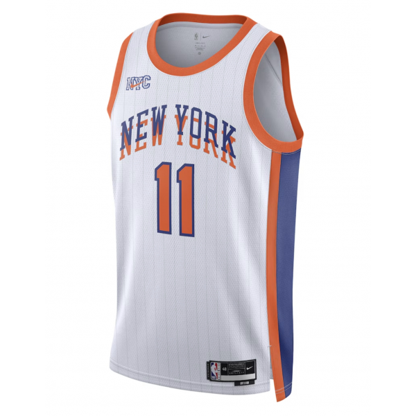 Unisex New York Knicks Jalen Brunson Nike White 2024/25 Swingman Player Jersey - City Edition