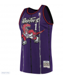Men's Toronto Raptors Tracy McGrady Mitchell & Ness Purple Hardwood Classics Swingman Jersey