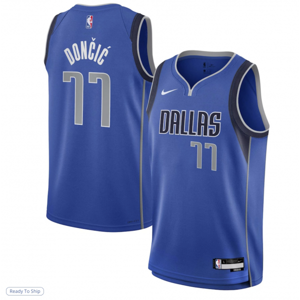 Youth Dallas Mavericks Luka Dončić Nike Blue Swingman Jersey - Icon Edition