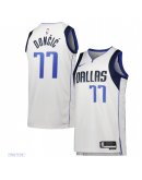 Unisex Dallas Mavericks Luka Dončić Nike White Swingman Jersey - Association Edition