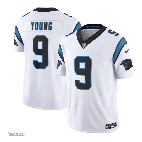 Men's Carolina Panthers Bryce Young Nike White Limited Jersey