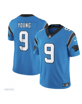 Men's Carolina Panthers Bryce Young Nike Blue Limited Jersey