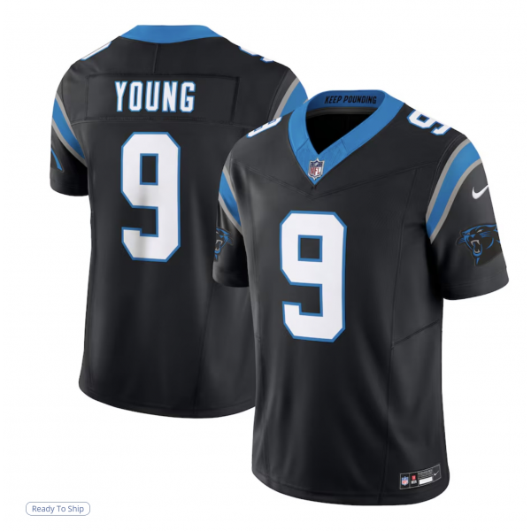 Men's Carolina Panthers Bryce Young Nike Black Limited Jersey