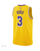 Unisex Los Angeles Lakers Anthony Davis Nike Gold Swingman Jersey - Icon Edition