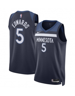 Unisex Minnesota Timberwolves Anthony Edwards Nike Navy Swingman Jersey - Icon Edition