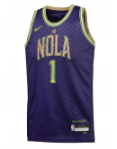 Youth New Orleans Pelicans Zion Williamson Nike Purple 2024/25 Swingman Player Jersey - City Edition