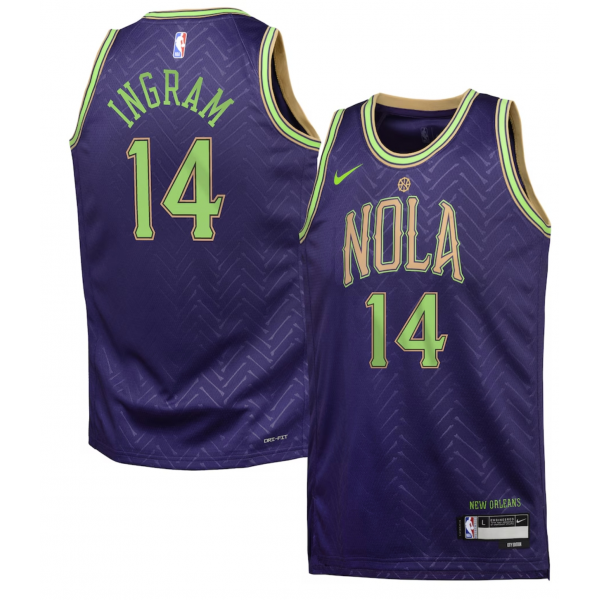Men's New Orleans Pelicans Zion Williamson Fanatics Purple 2024/25 Fast Break Player Jersey - City Edition