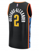 Men's Oklahoma City Thunder Shai Gilgeous-Alexander Fanatics Black 2024/25 Fast Break Player Jersey - City Edition