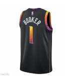 Unisex Phoenix Suns Devin Booker Jordan Brand Black Swingman Jersey - Statement Edition