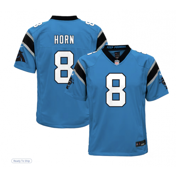 Youth Carolina Panthers Jaycee Horn Nike Blue Game Jersey Youth Carolina Panthers Jaycee Horn Nike Blue Game Jersey