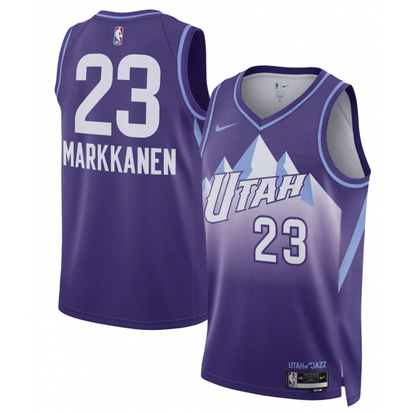 Unisex Utah Jazz Lauri Markkanen Nike Purple 2024/25 Swingman Player Jersey - City Edition