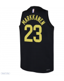 Youth Utah Jazz Lauri Markkanen Jordan Brand Black Swingman Jersey - Statement Edition