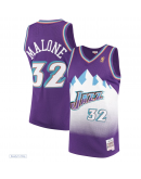 Men's Utah Jazz Karl Malone Mitchell & Ness Purple 1996/97 Hardwood Classics Swingman Jersey