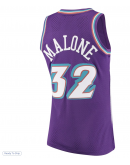 Men's Utah Jazz Karl Malone Mitchell & Ness Purple 1996/97 Hardwood Classics Swingman Jersey